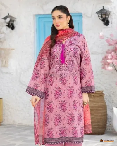 GLOW | Unstitch Pakistani Three Piece dress by ELAYA PRINTS