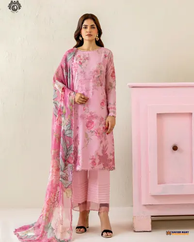 MORJA Vol-8 | ART-5 Unstitch Pakistani Three Piece dress by Gulljee