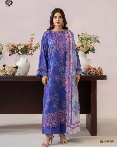 MORJA Vol-9 | ART-3 Unstitch Pakistani Three Piece dress by Gulljee