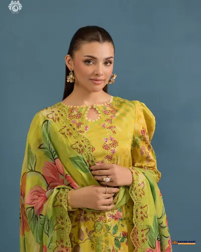 MORJA Vol-9 | ART-11 Unstitch Pakistani Three Piece dress by Gulljee