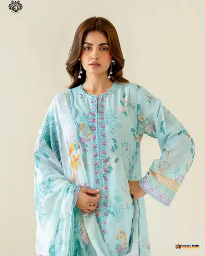 MORJA Vol-8 | ART-12 Unstitch Pakistani Three Piece dress by Gulljee