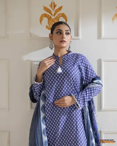 Traditional Insight-79 || Unstitch Three Piece Dress by HOOR