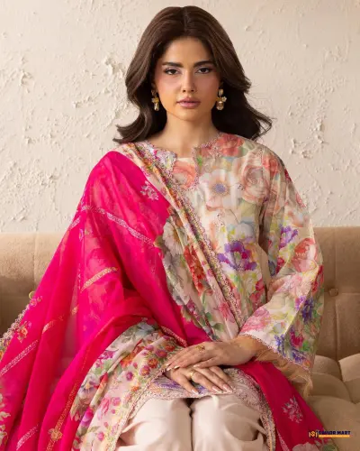 Kroma Vol-1 | ART-2 Unstitch Pakistani Three Piece dress by GullJee