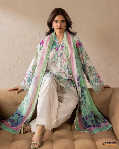 Kroma Vol-1 | ART-3 Unstitch Pakistani Three Piece dress by GullJee