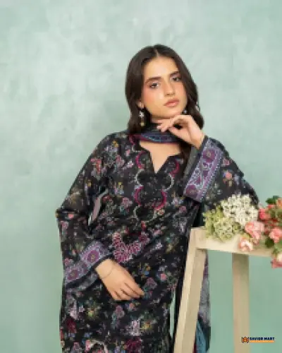 ZYRA | Unstitch Pakistani Three Piece dress by ELAYA PRINTS