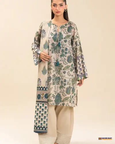 BeechTree AZURE CHARM 3 Piece Lawn Suit | Unstitched Pakistani Dress