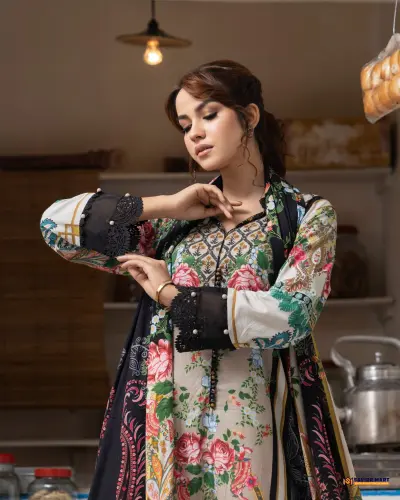 THE TONG STORY-095| Unstitch Three Piece Dress by HOOR