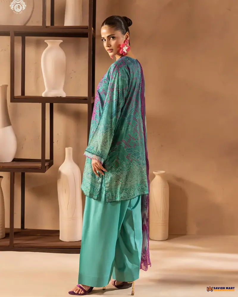 Ruhay Sukhan Vol-4 | ART-2 Unstitch Pakistani Three Piece dress by GullJee