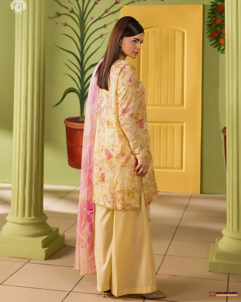 Mishaal Vol-9 | ART-5 Unstitch Pakistani Three Piece dress by GullJee