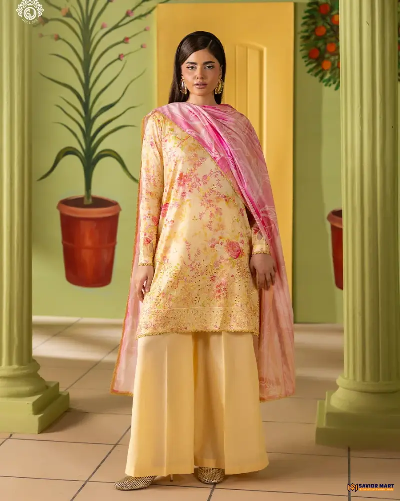 Mishaal Vol-9 | ART-5 Unstitch Pakistani Three Piece dress by GullJee