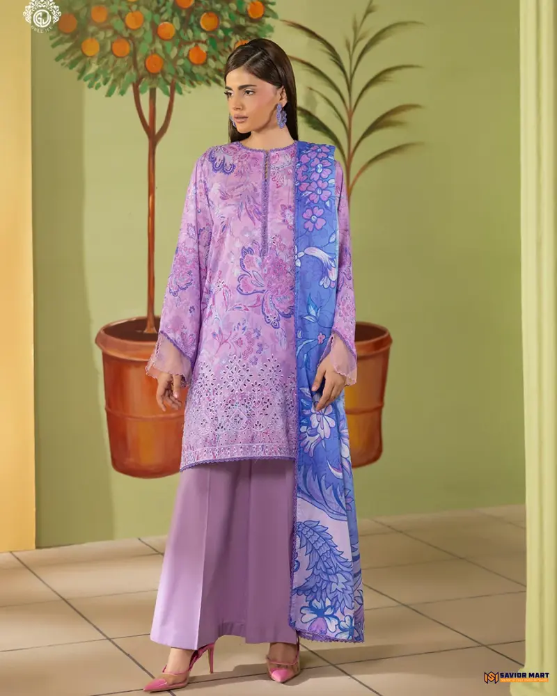 Mishaal Vol-9 | ART-4 Unstitch Pakistani Three Piece dress by GullJee