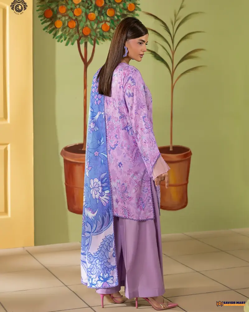 Mishaal Vol-9 | ART-4 Unstitch Pakistani Three Piece dress by GullJee