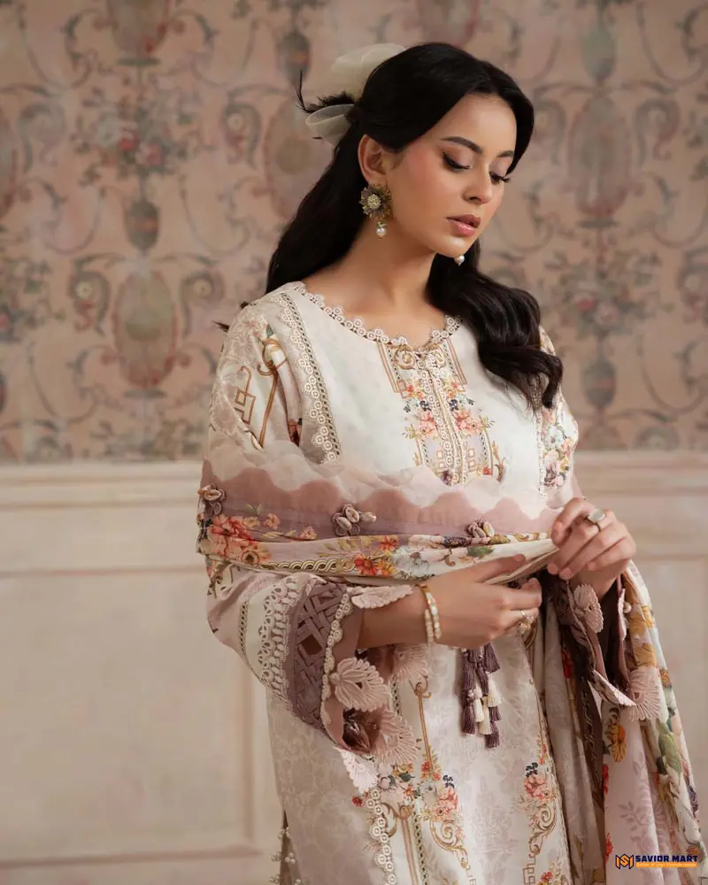 JAL-20844A (CREAM) by JADE | Unstitched Pakistani Dress