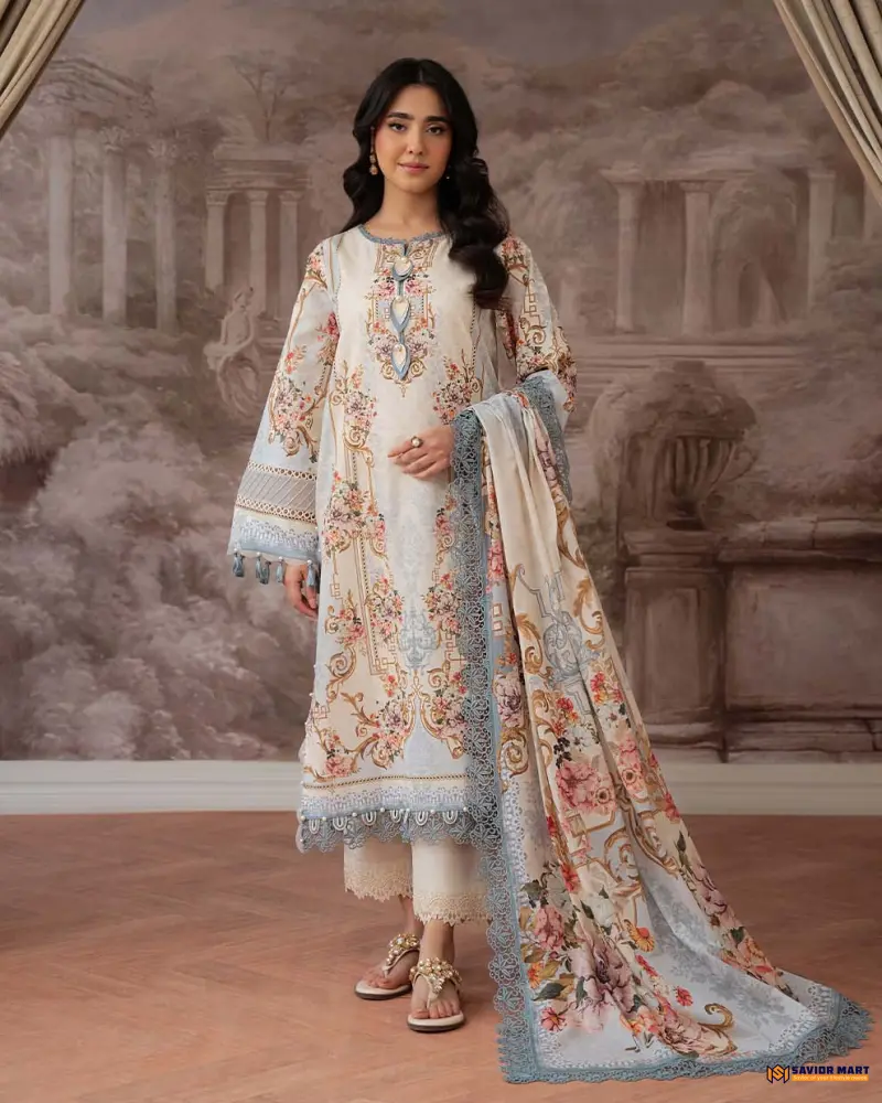 JAL-20844B (IVORY) by JADE | Unstitched Pakistani Dress