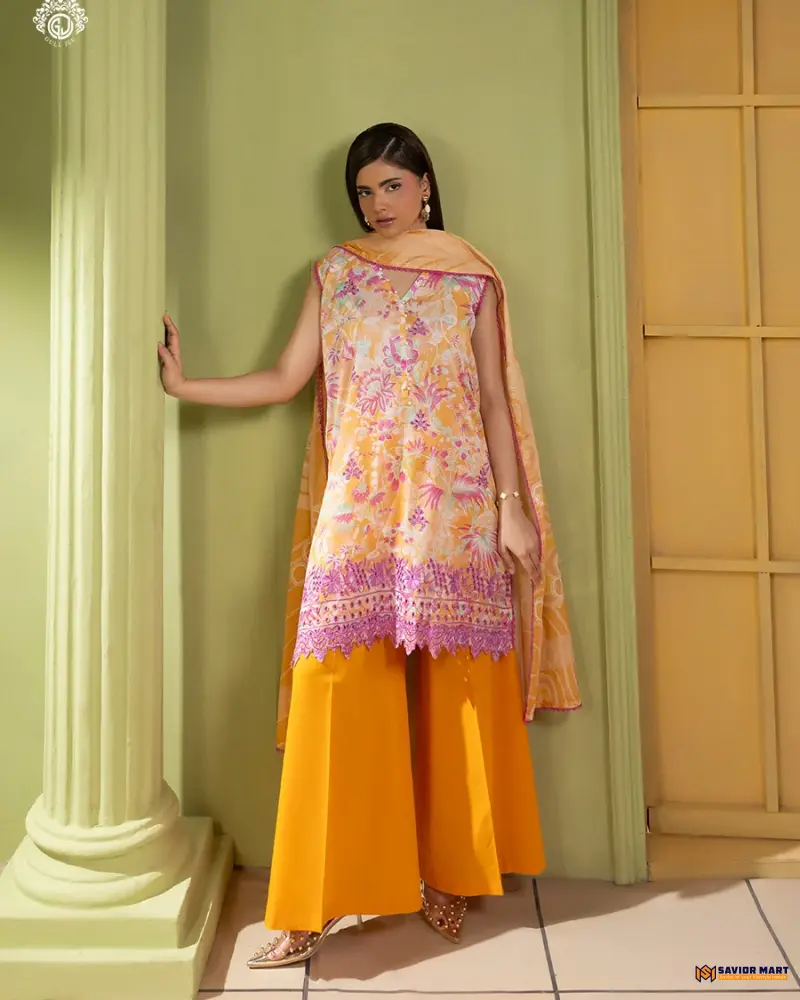 Mishaal Vol-9 | ART-12 Unstitch Pakistani Three Piece dress by GullJee