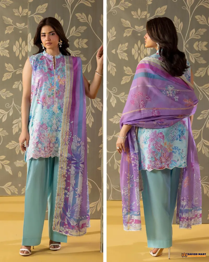 Kroma Vol-1 | ART-12 Unstitch Pakistani Three Piece dress by GullJee