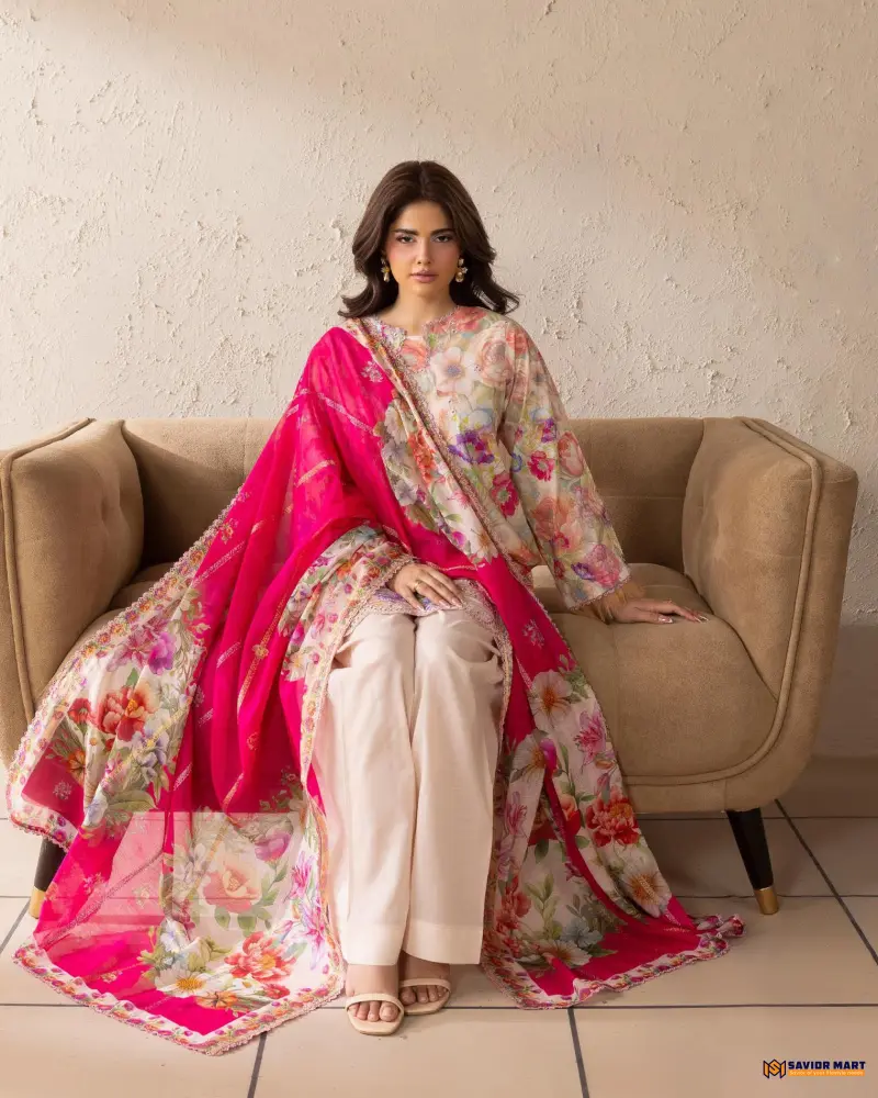 Kroma Vol-1 | ART-2 Unstitch Pakistani Three Piece dress by GullJee