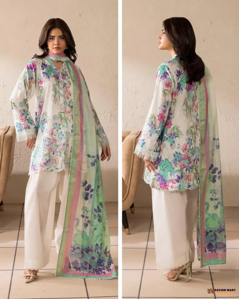 Kroma Vol-1 | ART-3 Unstitch Pakistani Three Piece dress by GullJee