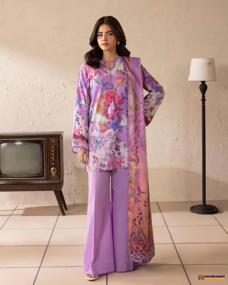 Kroma Vol-1 | ART-7 Unstitch Pakistani Three Piece dress by GullJee