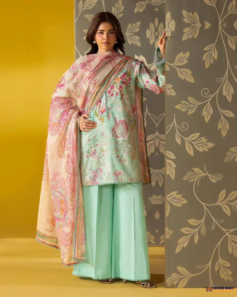 Kroma Vol-1 | ART-9 Unstitch Pakistani Three Piece dress by GullJee