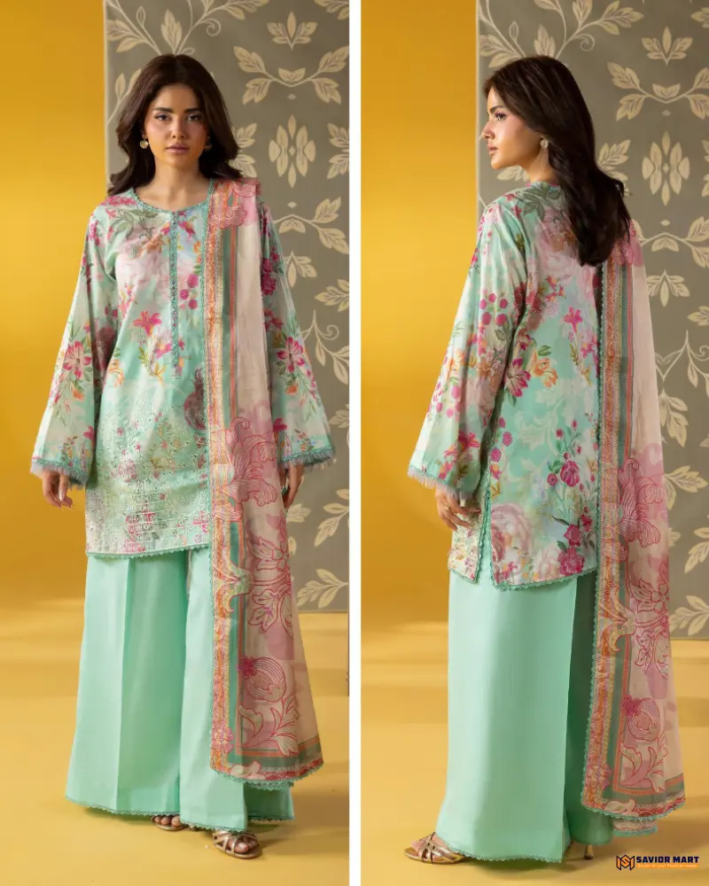 Kroma Vol-1 | ART-9 Unstitch Pakistani Three Piece dress by GullJee