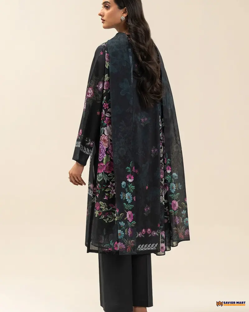 BeechTree MIDNIGHT BLOOM 3 Piece Lawn Suit | Unstitched Pakistani Dress (Copy)
